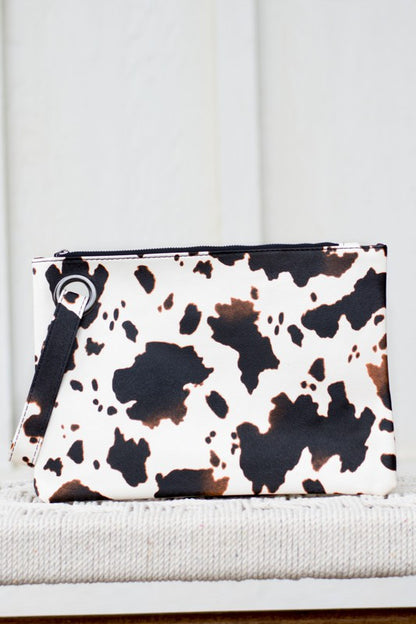 Cow Print Oversized Everyday Clutch