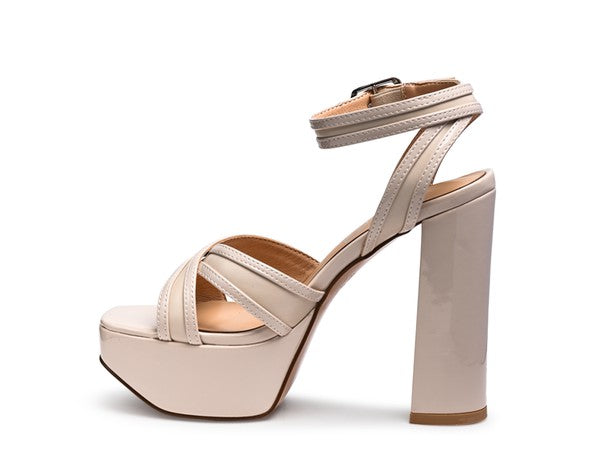 NYLE PLATFORM HEELED SANDALS