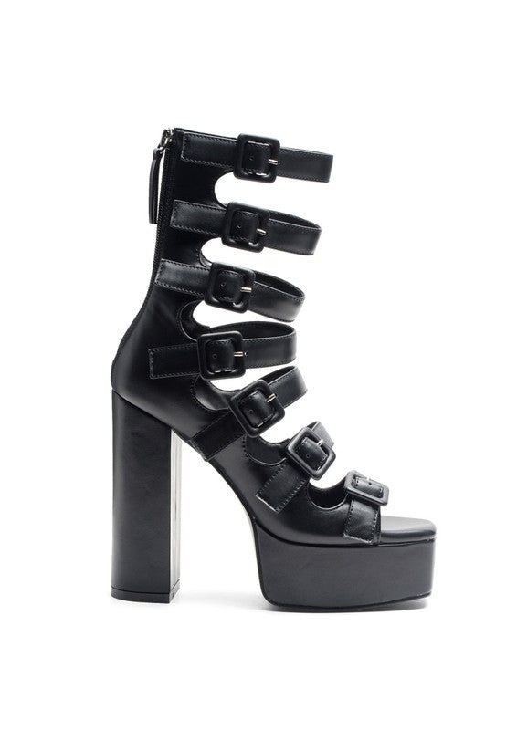 LONDON RAG SAROUCHI CAGED HIGH HEEL BUCKLE SANDAL