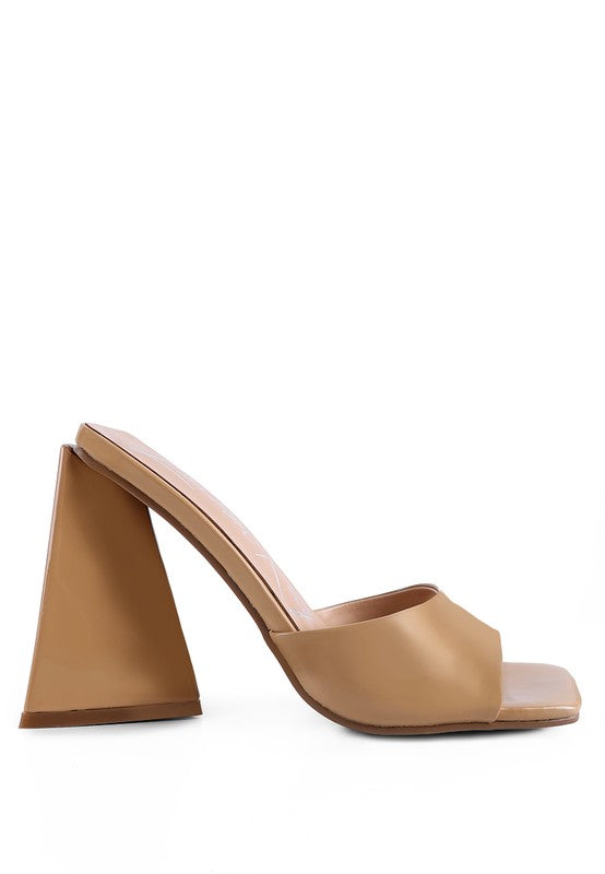 LOVEBUG TRIANGULAR BLOCK HEEL SANDALS