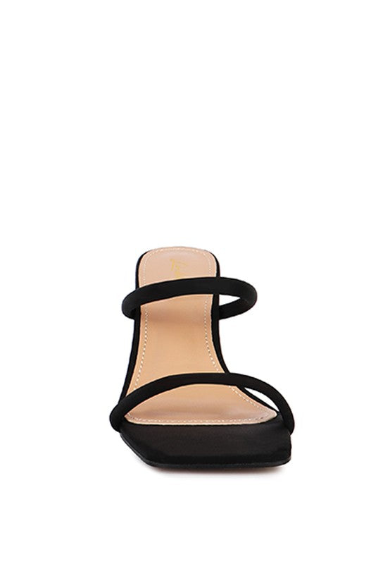 DOWNTOWN EXPERIMENT HEEL SLIDE SANDALS