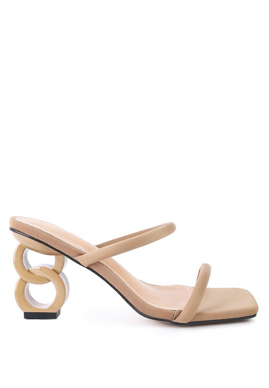 DOWNTOWN EXPERIMENT HEEL SLIDE SANDALS