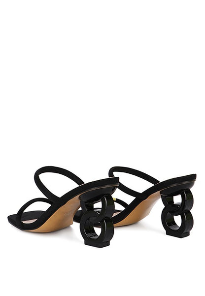 DOWNTOWN EXPERIMENT HEEL SLIDE SANDALS