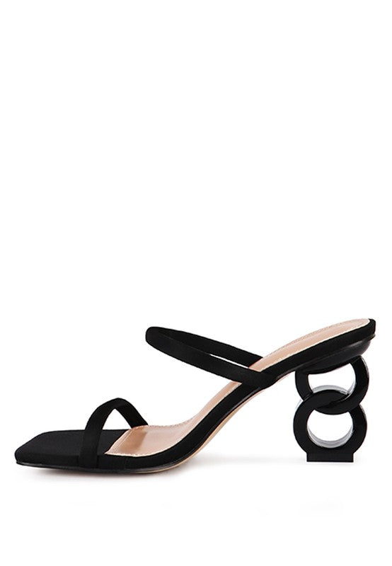 DOWNTOWN EXPERIMENT HEEL SLIDE SANDALS