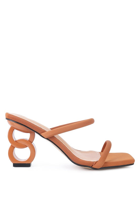 DOWNTOWN EXPERIMENT HEEL SLIDE SANDALS