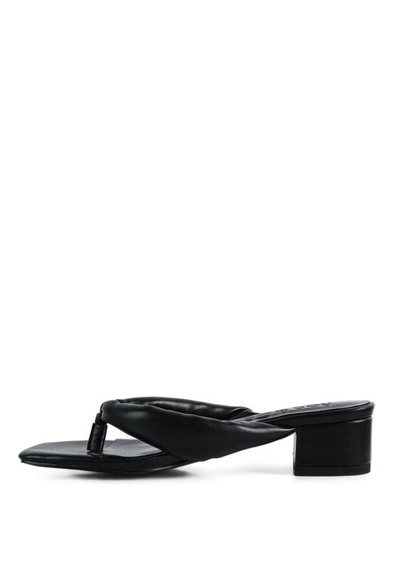 MEMESTAR Low Heel Thong Sandals