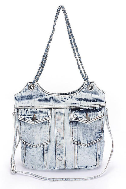 Vintage Denim Iconic Tote Bag