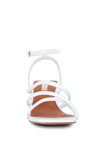 Right Pose Croc Mid Block Heel Casual Sandals