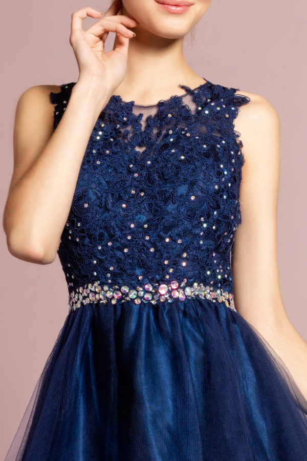 Navy blue damas dresses online